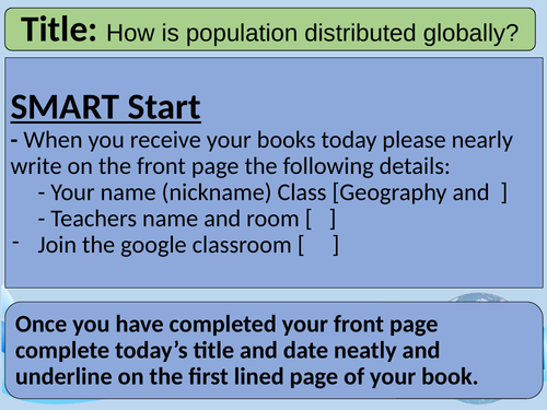 Population Distribution | Teaching Resources