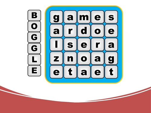 Boggle ELA Game PowerPoint