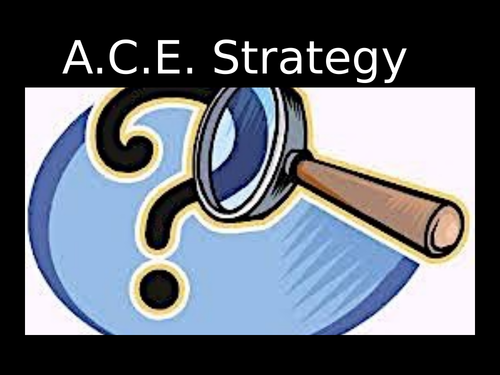A.C.E. Reading Strategy PowerPoint