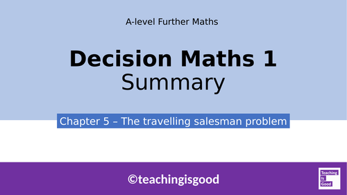 A-level Further Maths Decision - The travelling salesman problem