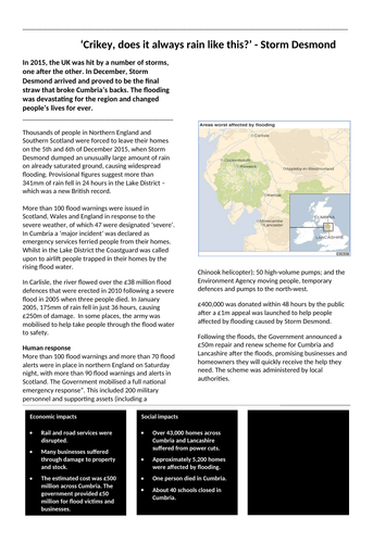 storm desmond case study gcse