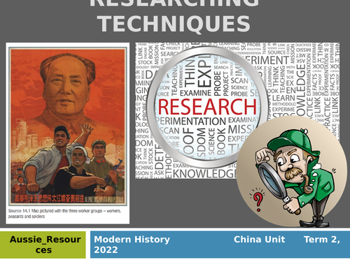 Chinese Nationalism: Researching Techniques and assessment tips QLD 2019