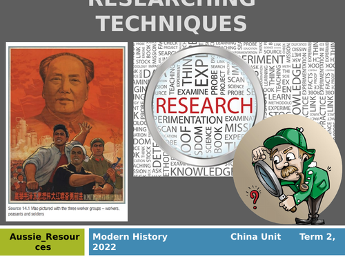 Chinese Nationalism: Researching Techniques and assessment tips