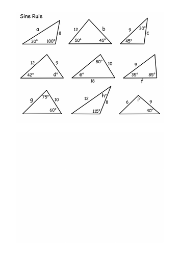 Trigonometry: Triangle Formulae