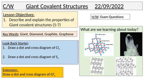 Giant covalent structures GCSE HIGHER