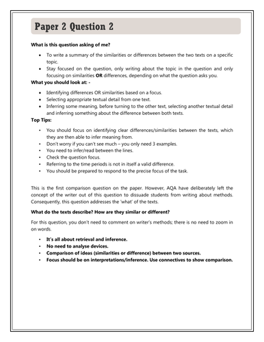 AQA - GCSE  Language Paper 2