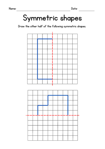 Drawing Symmetrical Shapes - Symmetry Grid