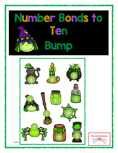 Halloween Number Bonds to Ten Game