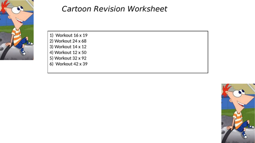 CARTOON REVISION WORKSHEET 19