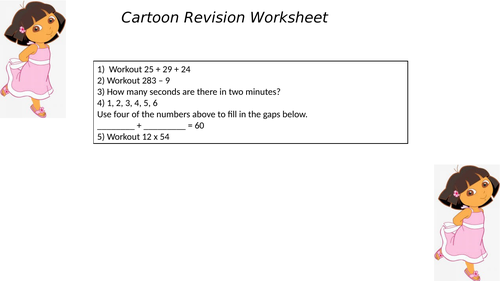 CARTOON REVISION WORKSHEET 21