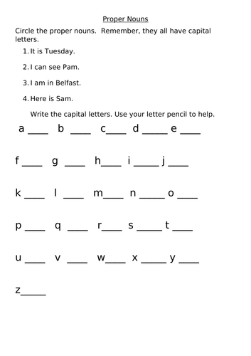 Common and Proper Nouns