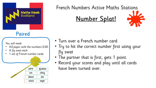 Maths Week Scotland French Numbers Active Maths