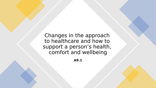 A9 T level health - health and wellbeing