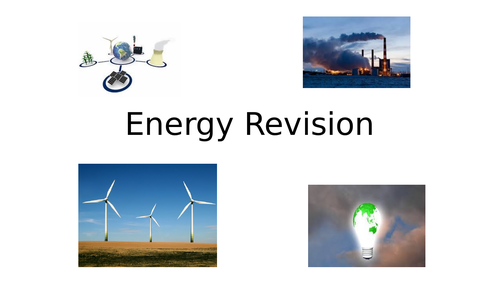 Energy A-Level revision