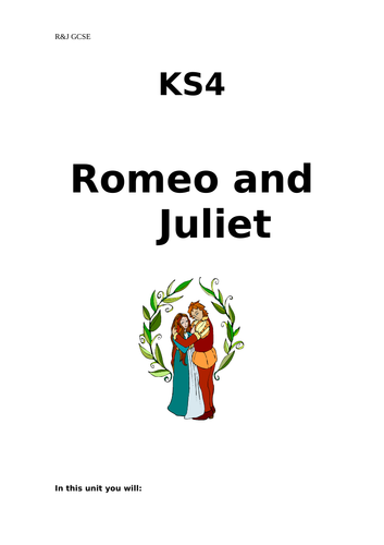 Romeo and Juliet booklet