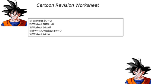 CARTOON REVISION WORKSHEET 29