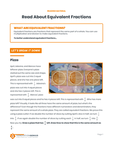 Equivalent Fractions