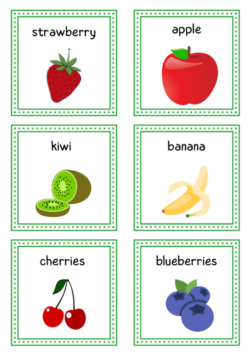 Grocery Cards (English)