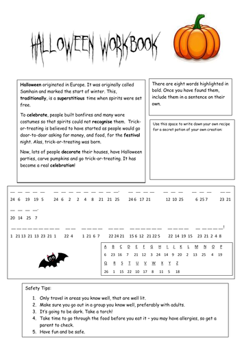 Halloween Activity Booklet