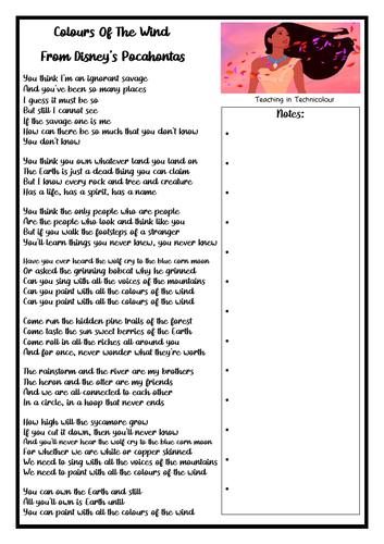 Wonder - We are gonna be friends - Lyrics worksheet