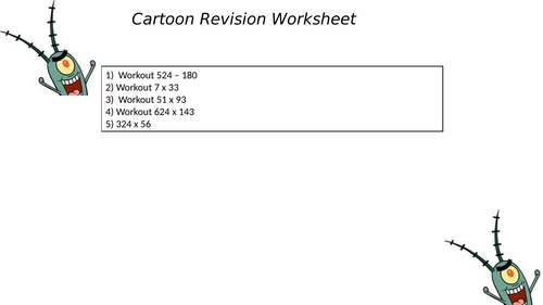 cartoon revision worksheet 56