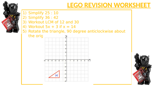 LEGO REVISION WORKSHEET 19