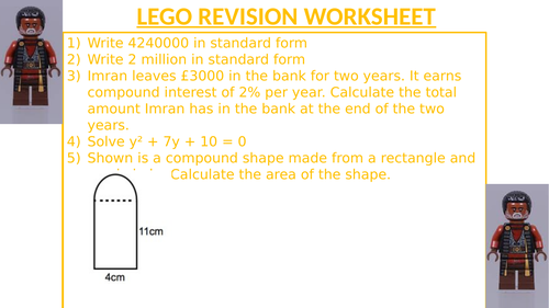 LEGO REVISION WORKSHEET 27