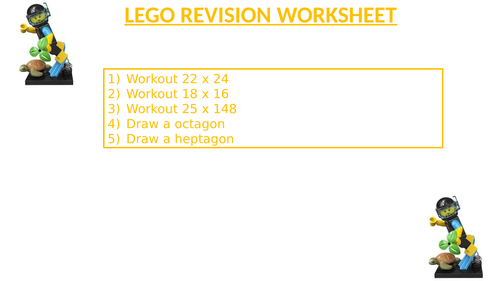 LEGO REVISION WORKSHEET 28