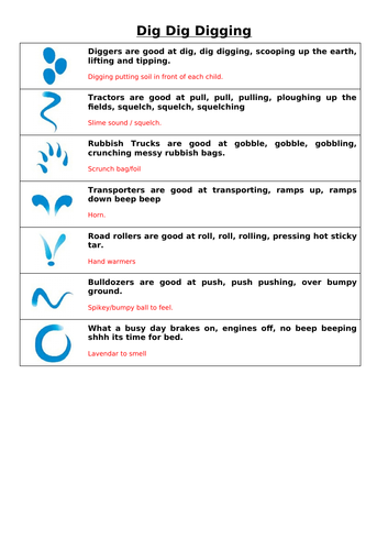 Sensory Story - Dig Dig Digging