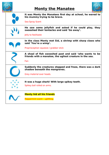 Sensory Story - Monty the Manatee