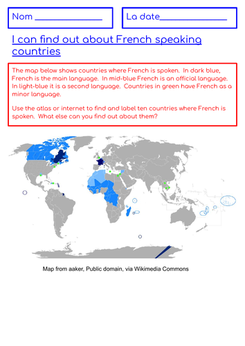 French speaking countries