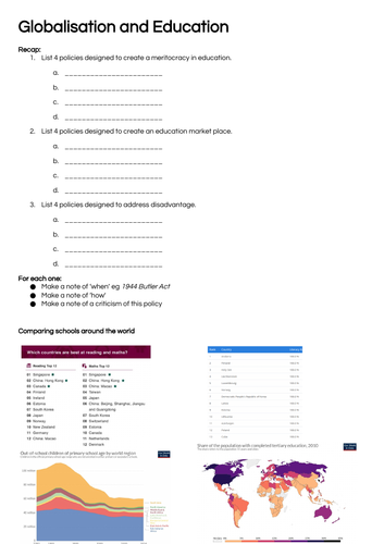 Education and Globalisation - A-Level Sociology
