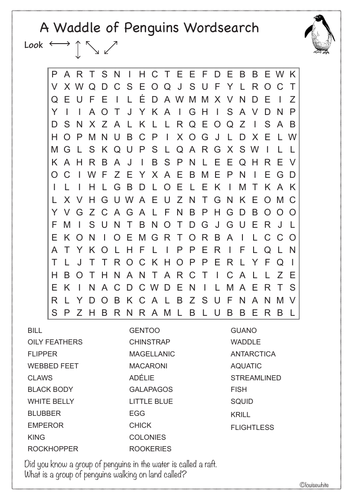 Penguin Wordsearch