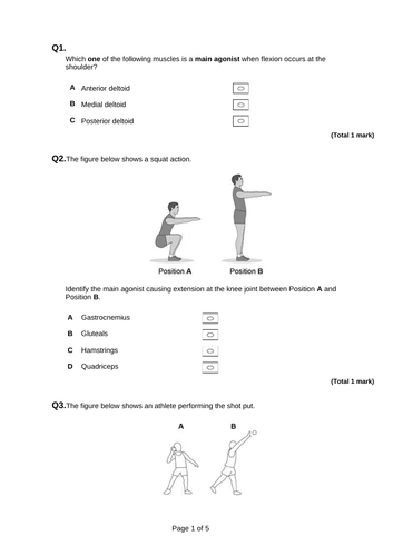 AQA A level PE