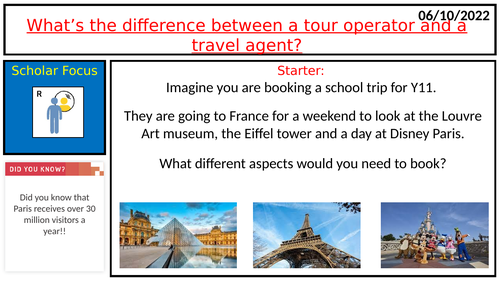 Tour operators and travel agents