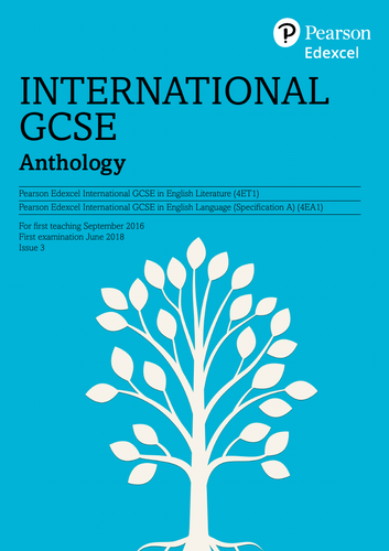 IGCSE english language *annotated* anthology