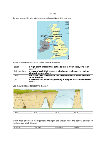 KS2 Coasts assessment