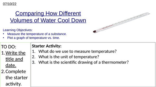 Investigating How Different Volumes of Water Cool Down
