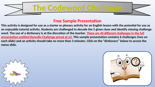 Sample Codeword Challenge