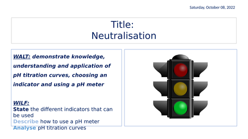 Titration Curves and Indicators