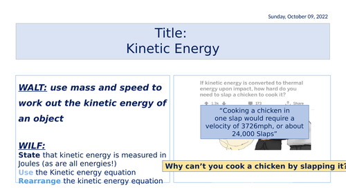 Kinetic Energy (F)