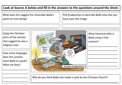 Venerable Bede Worksheet