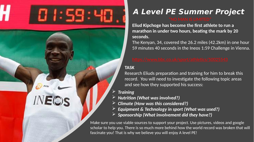 A Level PE Summer Task