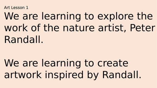 Autumnal Observational Art Peter Randall