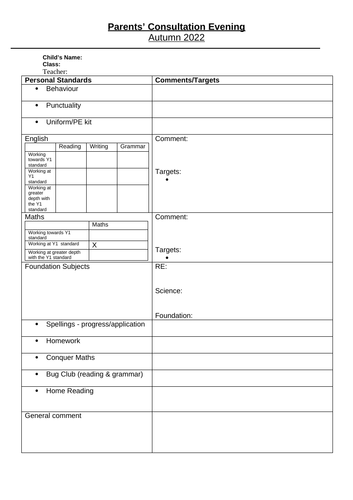 Parent Consultation Evening Report