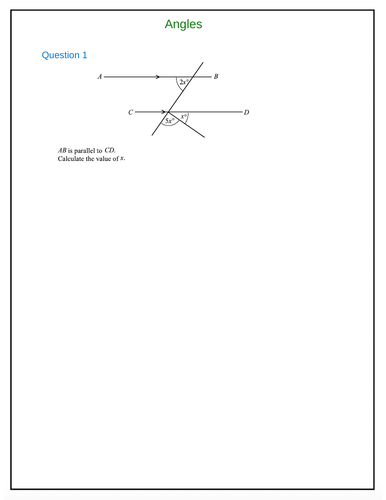 Year 10-Worksheet-Angles-Questions and Answers