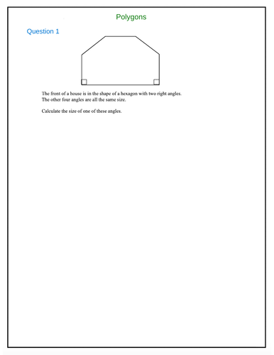 Year 10-Worksheet-Polygons-Questions and Answers