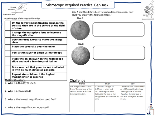 Microscopes Required Practical Activity