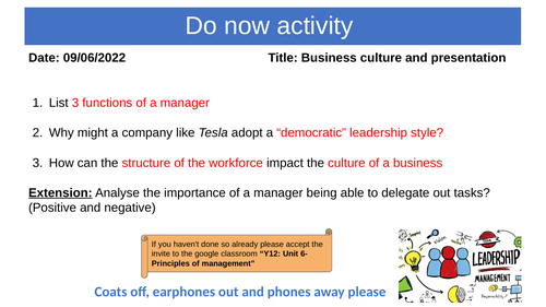 BTEC L3 Business - Unit 6 lessons (Complete Learning aim A and B)
