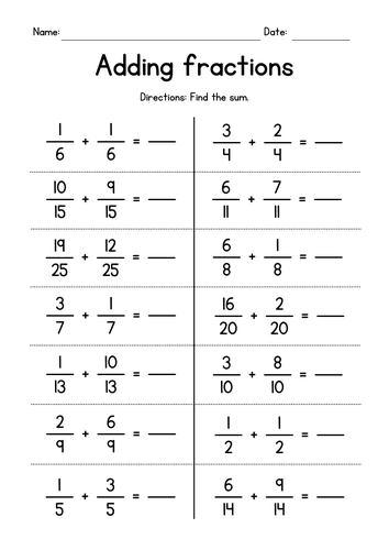 reducing fractions test